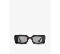 Loewe Womens Black G736270x18 Rectangular Logo-embellished Acetate Sunglasses 1 Size