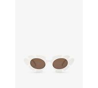 Loewe Womens Ivory X Paula's Ibiza G000270x03 Flower-shaped Acetate Sunglasses 1 Size