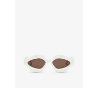 Loewe Womens Ivory X Paula's Ibiza G000487x03 Flame-shaped Acetate Sunglasses 1 Size