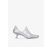 Loewe Womens Loewe Emily Aqua 45 PVC Heeled Ankle Boots Other Eur 37 / 4 UK Women