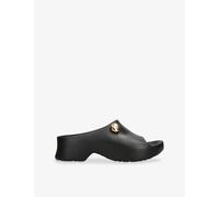 Loewe Womens Loewe Foam Anagram Pebble Slides Black/Comb Eur 40 / 7 UK Women