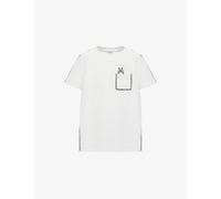 Loewe Womens Loewe Futuristic Cat Branded Cotton-Blend T-Shirt White M