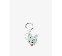 Loewe Womens Loewe Futuristic Cat Metal Keyring Silver/Multicolor 1 Size