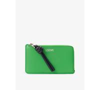 Loewe Womens Loewe Knot Coin Leather Card Holder Clover Deep Navy