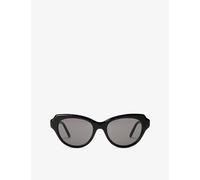 Loewe Womens Loewe Swan Cat-Eye Acetate Sunglasses Black 1 Size