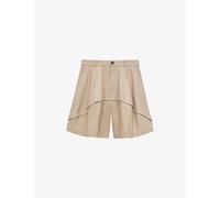 Loewe Womens Loewe x Paula's Ibiza Asymmetric-Panel Cotton Shorts Beige 12