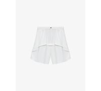 Loewe Womens Loewe x Paula's Ibiza Asymmetric-Panel Denim Shorts White 12