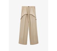 Loewe Womens Loewe x Paula's Ibiza Wide-Leg High-Rise Cotton Trousers Beige 12