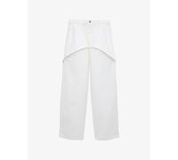 Loewe Womens Loewe x Paula's Ibiza Wide-Leg Relaxed-Fit Denim Jeans White 12