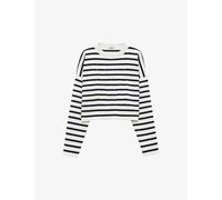Loewe Womens Off-white/vy Anagram Striped Stretch-knitted Jumper M