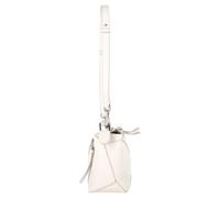 LOEWE Women's Preloved Puzzle Small Bag in White Calfskin Leather in Ecru