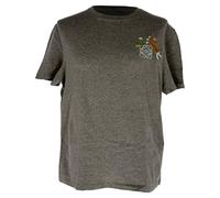 LOEWE Women's Preloved x Suna Fujita Graphic-Embroidered T-Shirt in Grey Cotton | Size: Small