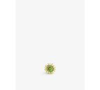 Loewe Womens Red/yellow Paula's Ibiza Cactus Flower Leather Stud Charm 3x7x7cm