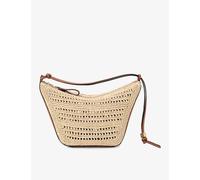 Loewe Womens Tan/tural X Paula's Ibiza Hammock Hobo Mini Raffia Cross-body Bag