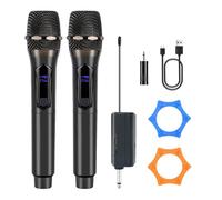 Loewieta Professional Wireless Microphone for Singing - Karaoke Microphone Wireless with 160ft Range, Dynamic Mic, Plug & Play, Rechargeable - Compatible with Karaoke Machine, PA System