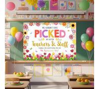 Lofaris 5x3ft Thank You Teachers Backdrop We Couldn't Have Picked Anny Better Teachers or Staff Graduation Background We Appreciate You Photography Flowers Party Decoration Banner Supplies Props