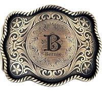 LOFART Personalized Belt Buckle, Personalized Engraved Retro Name Belt Buckles Are Suitable As Gifts For Men And Dad(Bronze)