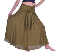 Lofbaz Long Maxi Skirts for Women Boho Gypsy Dress Bohemian Hippie Dresses African Clothing Womens Indian Wrap Skirt Plus Green #28 One Size