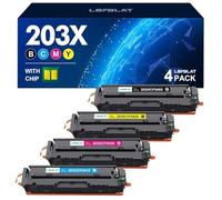 LOFBLAT 203X Toner Cartridge for HP 203X 203A CF540X CF540A for HP Color Laserjet Pro MFP M281fdw M281fdn M281cdw M280nw Laserjet Pro M254dw M254dn (Black Cyan Magenta Yellow, Pack of 4)