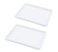 lofekea 2 Pack Ceramic Soap Dish Porcelain Soap Holder for Bathroom and Shower
