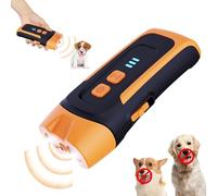 LOFFU Anti Barking Device,Collarless Remote Trainer,Handheld Ultrasonic & Tone Dog Training,LED Light Rechargeable Bark Stopper Pets Dog Deterrent Indoor & Outdoor Use- Stop Barking Dog Training Tools