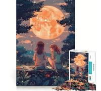 Lofi Girl Style Jigsaw Puzzles 1000 Pieces for Teenagers Creative Play Real Thick Real Challenge (50x75cm)