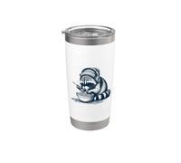 Lofi Raccoon Eating Spaghetti Noodles Pasta Stainless Steel Insulated Tumbler