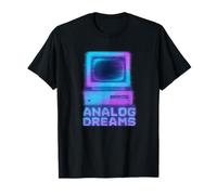 Lofi Reverie Analog Dreams Pixel 90s Desktop VHS Nostalgia T-Shirt