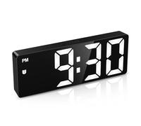 LOFICOPER Digital Alarm Clock Bedside, 6.5" Large Display LED Clock, Battery/Type-C Powered, 5-Level Adjustable Brightness, Alarm Clock with Snooze, DST Function for Bedroom, Home, Office