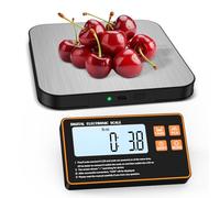 LOFICOPER Digital Kitchen Scale 15kg with 1g Precision, Food Scales with Magnetic Remote Display, Food-Grade Stainless Steel, Tare & Unit Conversion (7 Units) for Cooking, Baking, Nutrition