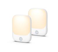 LOFICOPER Plug in Night Light, 2 Pack Night Light Plug in Wall with 5 Levels Adjustable Brightness, 3 Lighting Modes, 2700K Motion Sensor Lights Indoor for Bedroom, Hallway