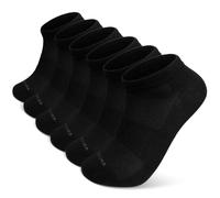 LOFIR Bamboo Trainer Socks for Men: No Show Ankle Socks - Invisible Low-Cut Thin Breathable Seamless Quarter Multipack for Summer Sports Running Walking Hiking Cycling Multipack Black 6 Pairs 9-11