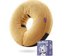Loflaze Inflatable Dog Cone Collar - Dog Neck Donut Cone Collar Alternative After Surgery - Soft Cone for Large Medium Small Dogs Cats - Alternative Recovery E Collar (Yello, S)