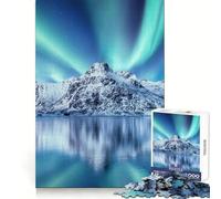 Lofoten Islands Norway Adult Jigsaw Puzzles 1000 Pieces Logic Skill Accurate Edge Family Bond Nice Decor (50x75cm)