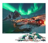Lofoten Islands, Norway Wooden Jigsaw Puzzles 1000 Piece for Adults Fun Decoration Toy Intellectual Game Education Game Stress Relief Relaxation And Intelligence 1000pcs (75x50cm)
