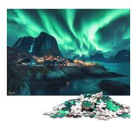 Lofoten Islands, Norway Wooden Jigsaw Puzzles 1000 Pieces for Adults Fun Toy Intellectual Game Home Decoration Stress Relief Education Game Premium & Durable 1000pcs (75x50cm)