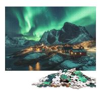 Lofoten Islands, Norway Wooden Jigsaw Puzzles for Adults Fun 1000 Pieces Education Game Decoration Toy Intellectual Game Stress Relief Relaxation And Intelligence 1000pcs (75x50cm)