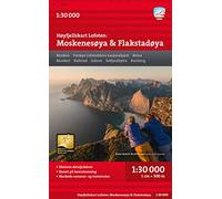 Lofoten: Moskenesøya & Flakstadøya - Høyfjellskart (High alpine map)