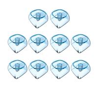 LOFOTU 10Pcs Transparents Blanks Keycap Set 1U 1X MOAs Profile Crystal Translucents Keycaps For Mechanical Keyboards MOA Profile Keycaps