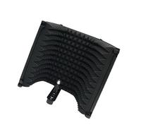 LOFOTU Versatile 3 Panel Mic Isolation Shield For Enhanced Sound Claritys In Various Environment Foldable Foam Filter Adjustable Mics Filter