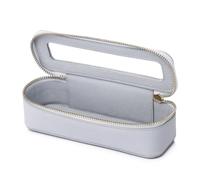 LOFOWN Makeup Brush Bag Slim Clear Makeup Bag Travel Cosmetic Case and Brush Holder Waterproof Toiletry Makeup Bag with Zipper Purse Organizer for Women, Gray, slim, Makeup Brush Bag