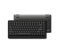 LOFREE Edge Low Profile Mechanical Keyboard, 75% Rechargeable Bluetooth and Wired Connection for Window, Mac OS/POM Switches 2.0, Carbon Fiber Top Case, Mg Alloy Bottom Case (Volcano Grey) US Layout