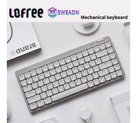 Lofree Mechanical Keyboard - 84 Keys, 75% Layout, Tri-Mode Connection (Bluetooth 5.4 / 2.4G / Wired), Low-Profile Linear Switches, 2000mAh Battery, Volume Roller, Pink, OE921