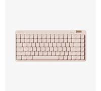 Lofree Mechanical Keyboard - 84 Keys, 75% Layout, Tri-Mode Connection (Bluetooth 5.4 / 2.4G / Wired), Low-Profile Linear Switches, 2000mAh Battery, Volume Roller, Pink, OE921