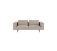 Loft 2-Person Sofa Brook Beige/ Chestnut/Stainless Steel