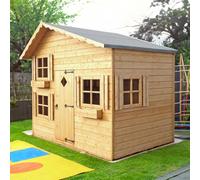 Loft 5' 7" x 7' 10" Offset Apex Children's Playhouse - Premium Dip Treated Shiplap
