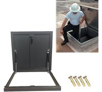 Loft Access Hatch Egress Window Manhole Covers, 39 37 35 33 31 30 28 26 24 22 20 Inch Building Roof Access Hatch for Maintenance, Locked Square Rectangle Rainproof Board(32"x30"/81x76cm)