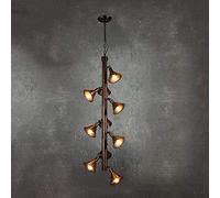 Loft Bar Pendant Ceiling Lights Creative Horn Modeling Chandeliers Lamps Industrial Decoration Restaurant Light Cafe Dining Room Retro Personality Hanging Ceiling Lighting with E27 Base Fitting,