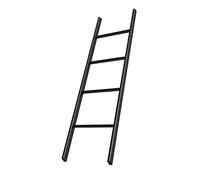 Loft Bed Ladder Only, 5 Ft/ 5.3/6 Feet High Bunk Bed Ladder for Teens Adults Dorm Room, Metal Hook Step Ladder Floor Standing, RV/Travel Trailer Use (Color : Black, Size : 1.6m/63 inch)