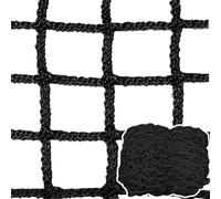 Loft Bed Safety Netting for Kids, Black Child Safety Rope Net for Indoor And Outdoor, Balcony Stair Railing Protective Netting, Backyard Fence Sports Netting(Size:0.5Mx1M(1.64FTx3.28FT),Color:Black)